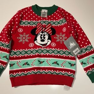 Minnie Disney Store 3T Christmas Sweater